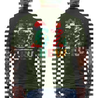 Christmas 67 Crew Brainrot Candy Cane Lights Holiday Men's T-shirt Back Print - Seseable