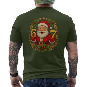 Christmas 67 Xmas Six Seven Ugly Sweater 6-7 Men's T-shirt Back Print - Thegiftio UK