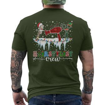 Christmas Barber Tool Hairdresser Hairstylist Crew Xmas Men's T-shirt Back Print - Seseable