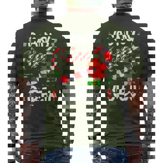 Christmas Candy Cane Holiday Family Matching Pajama Pj Men's T-shirt Back Print - Thegiftio