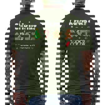 Christmas Cookie Crew Holiday Baking Men's T-shirt Back Print - Monsterry