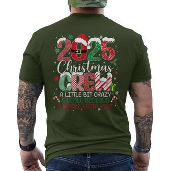 Christmas Crew 2025 Family Christmas Xmas Pajamas Matching Men's T-shirt Back Print - Thegiftio UK