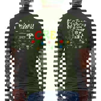 Christmas Crew Matching Family Xmas Men's T-shirt Back Print - Seseable