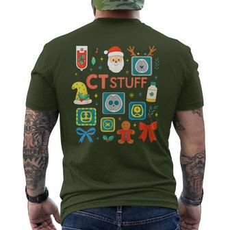 Christmas Ct Scan Cat Scan Radiographer Medical Imaging Men's T-shirt Back Print - Thegiftio UK
