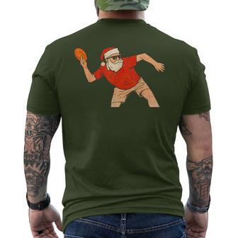 Christmas Disc Golf Vintage Santa Xmas Men's T-shirt Back Print - Thegiftio UK