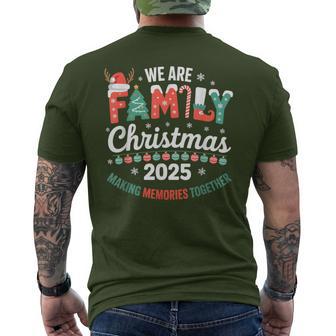 Christmas Family Matching Plaid Festive Holidays 2025 Men's T-shirt Back Print - Thegiftio UK