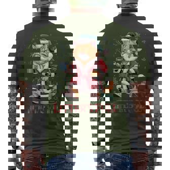 Christmas Cat Litter’S Full Cat Parody Men's T-shirt Back Print | Mazezy