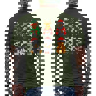 Christmas Gamer Boys Video Games Santa Elf Reindeer Gaming Men's T-shirt Back Print | Mazezy