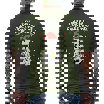 Christmas Spirit Halloween Ghost Men's T-shirt Back Print - Seseable