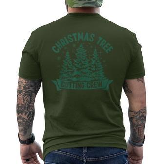 Christmas Tree Cutting Crew Men's T-shirt Back Print - Thegiftio UK
