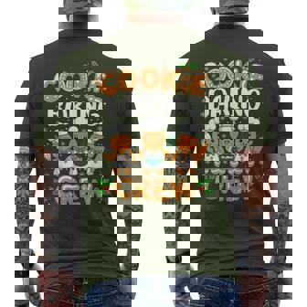 Cookie Baking Crew Christmas Gingerbread Team Squad Family Men's T-shirt Back Print - Seseable