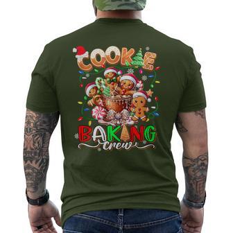 Cookie Baking Crew Coquette Bow Gingerbread Xmas Cooking Men's T-shirt Back Print - Thegiftio UK