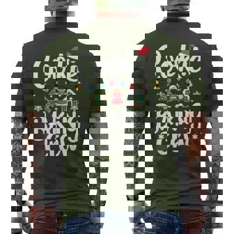 Cookie Baking Crew Family Fun Christmas Festive Baking Men's T-shirt Back Print - Monsterry