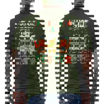 Cookie Baking Team Tester Christmas Gingerbread Lovers Men's T-shirt Back Print - Monsterry