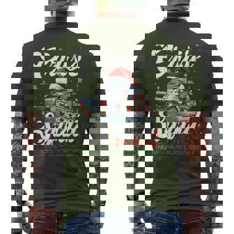 Cruise Squad 2025 Family Group Matching Christmas Vacation Men's T-shirt Back Print - Seseable