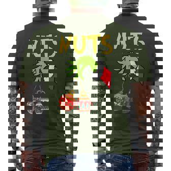 Cute Chest Nuts Xmas Couple Christmas Matching Men's T-shirt Back Print | Seseable CA