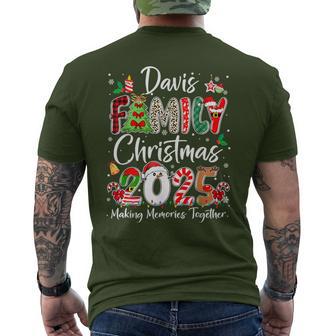 Davis Family Christmas 2025 Matching Pjs Xmas Squad Santa Men's T-shirt Back Print - Thegiftio UK