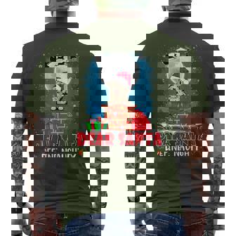 Dear Santa Define Naughty Havanese Dog Christmas Men's T-shirt Back Print - Thegiftio