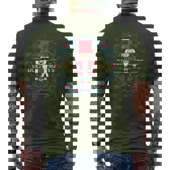 Deez Nuts Xmas Nutcracker Meme Ugly Christmas Sweater Men's T-shirt Back Print - Thegiftio