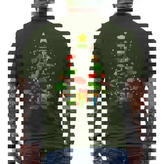 Disc Golf Disc Golfing Disc Golfer Christmas Tree Xmas Men's T-shirt Back Print | Mazezy