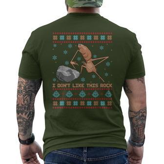 I Don't Like This Rock Marcus The Worm Ugly Sweater Xmas Men's T-shirt Back Print - Thegiftio UK