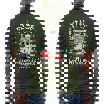 Eye Love Christmas Optometrist Eye Doctor Christmas Men's T-shirt Back Print | Mazezy