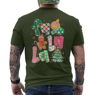 Falala Sublimation Gingerbread Preppy Christmas Coquette Men's T-shirt Back Print - Thegiftio UK