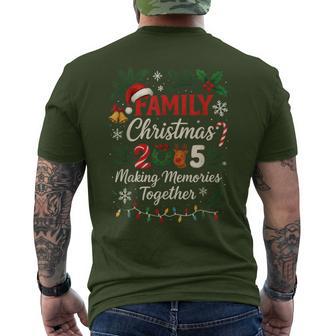 Family Christmas 2025 Matching Santa Pajamas Men's T-shirt Back Print - Thegiftio UK