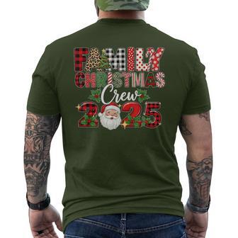 Family Christmas Crew 2025 Santa Xmas Family Matching Pajama Men's T-shirt Back Print - Thegiftio UK