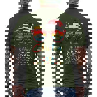 Family Christmas Cruise 2025 Festive Family Cruise Vacation Men's T-shirt Back Print - Monsterry