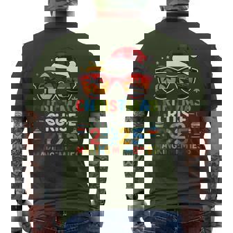 Family Christmas Cruise 2025 Festive Family Cruise Vacation Men's T-shirt Back Print - Thegiftio