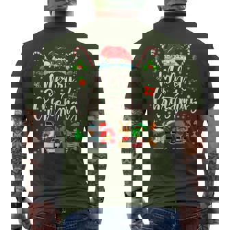 Family Crew Christmas Squad 2025 Xmas Matching Pajamas Men's T-shirt Back Print | Seseable CA