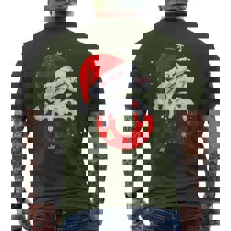 Fun Six Seven 6 7 Meme Couples Pajamas Christmas Tree Candy Men's T-shirt Back Print - Monsterry