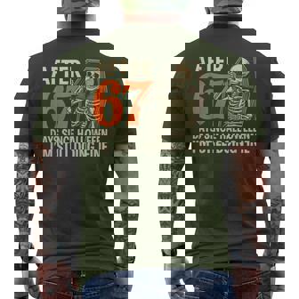 67 Meme Skeleton In The Coffin Retro Christmas Squad Men's T-shirt Back Print - Monsterry