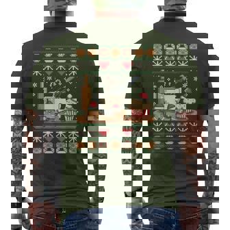 Baking Xmas Ornaments Ugly Christmas Sweater Baker Men's T-shirt Back Print | Seseable CA