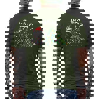 Black Cat What Christmas Tree Cat Lover Men's T-shirt Back Print - Thegiftio