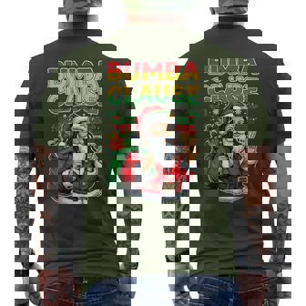 Bumba Clause Jamaican Santa Christmas Black Humor Men's T-shirt Back Print - Monsterry