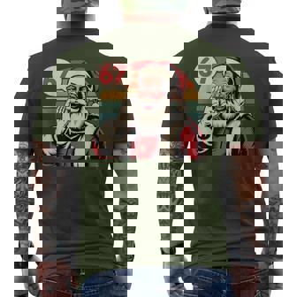 Christmas Six Seven 67 Meme Brainrot Santa Claus Boys Men's T-shirt Back Print - Monsterry
