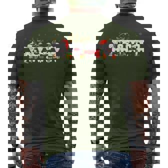 Dental Christmas Cute Th Costume Dentist Santa Men's T-shirt Back Print | Mazezy