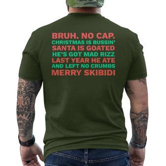 Gen Alpha Slang Christmas Men's T-shirt Back Print - Thegiftio