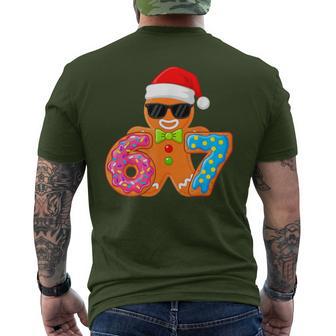 Gingerbread Six Seven 67 Ice Cream Drip Christmas Boys Men's T-shirt Back Print - Thegiftio UK