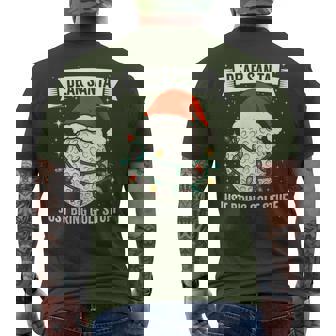 Golf Player Christmas Hat Lights On A Ball Men's T-shirt Back Print | Mazezy