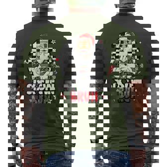 Santa Say Six Seven Bruh 67 Meme Christmas Holiday 6 7 Men's T-shirt Back Print - Monsterry