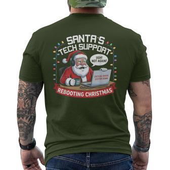 Santa's Tech Support Men's T-shirt Back Print - Thegiftio UK
