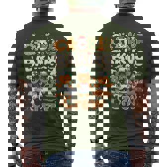 Gingerbread Baking Crew Christmas Holiday Cookie Makers Men's T-shirt Back Print - Seseable