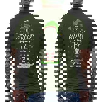 Grammy Elf Squad Xmas Family Matching Group Christmas Elf Men's T-shirt Back Print - Thegiftio