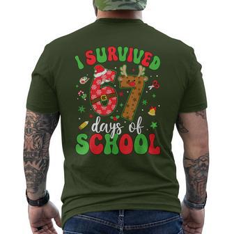 Happy 67Th Day Of School Christmas 67 Meme Six Seven Men's T-shirt Back Print - Thegiftio UK