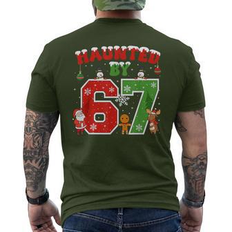 Haunted By 67 Six Seven Meme 6 7 Christmas Men's T-shirt Back Print - Thegiftio UK