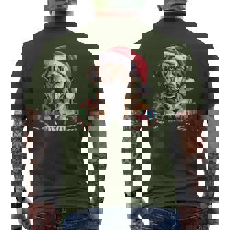 Homeless Dog Christmas Holiday Cheer For Animal Lovers Men's T-shirt Back Print | Mazezy