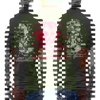 Howdy Christmas Crochet Boots Western Cowboy Xmas Holiday Men's T-shirt Back Print - Thegiftio